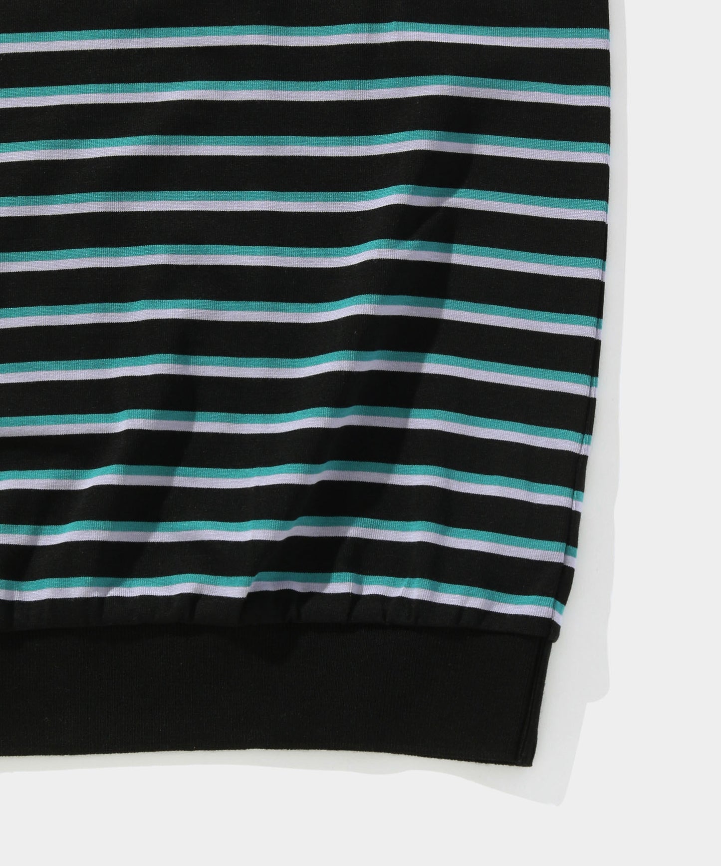 Colored stripe POLO BLACK