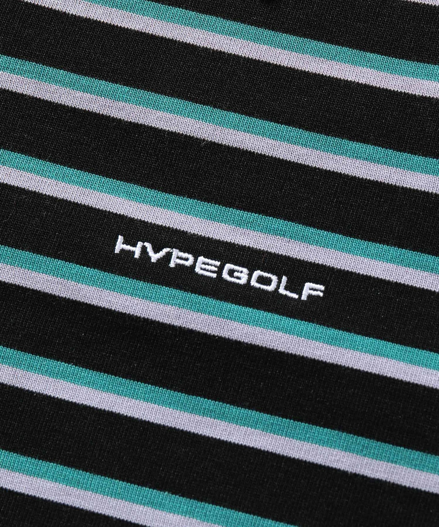 Colored stripe POLO BLACK