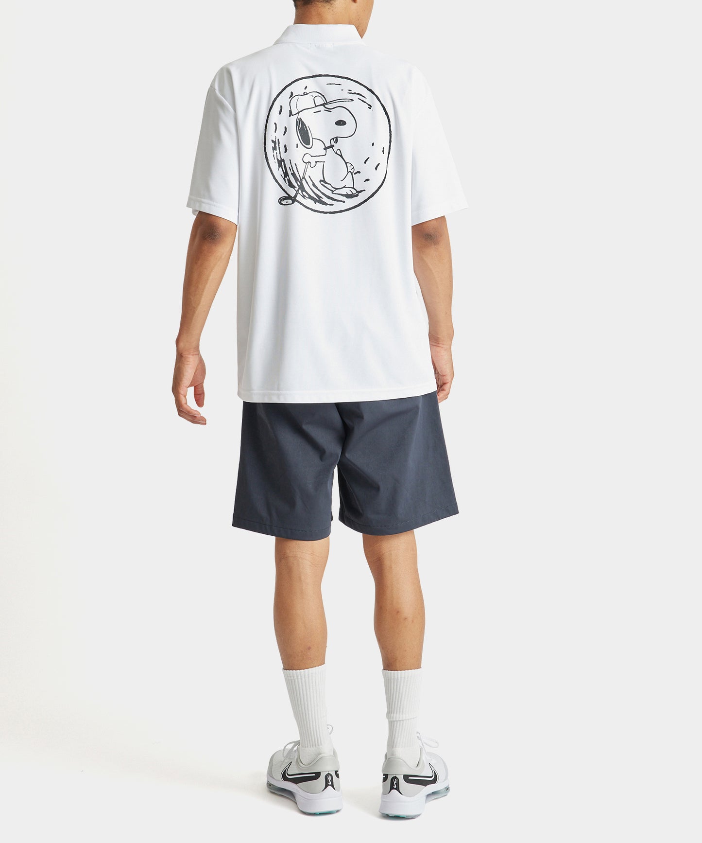 Nylonjersey Printed logo shorts NAVY