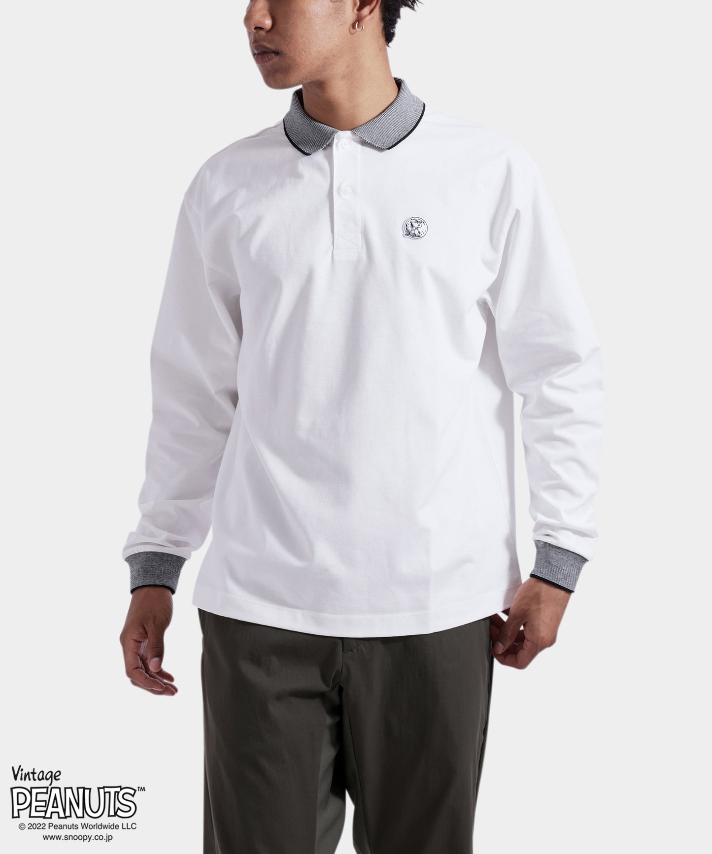 Peanuts POLO long Sleeve WHITE