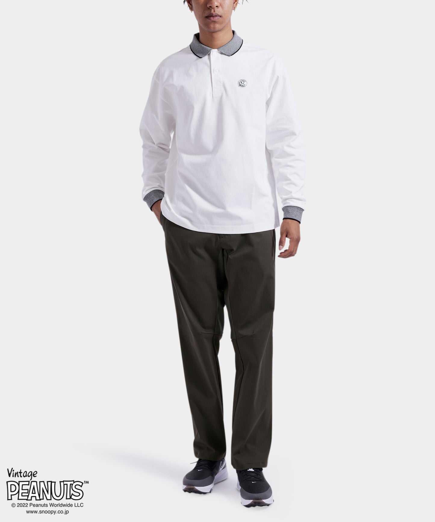 Peanuts POLO long Sleeve WHITE