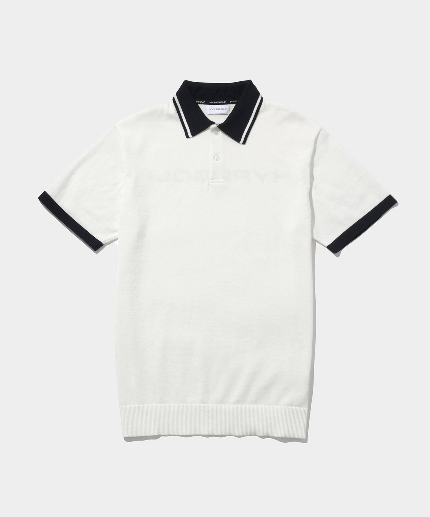 KNIT POLO SHIRTS WHITE
