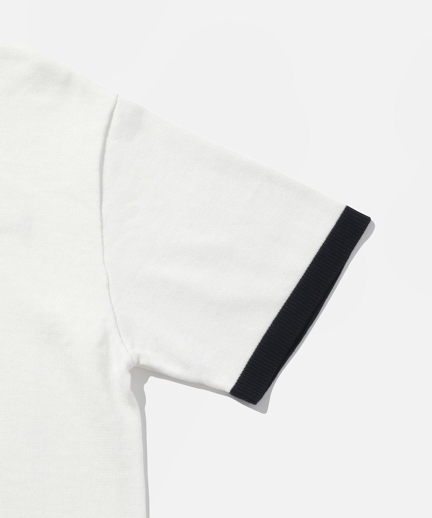 KNIT POLO SHIRTS WHITE