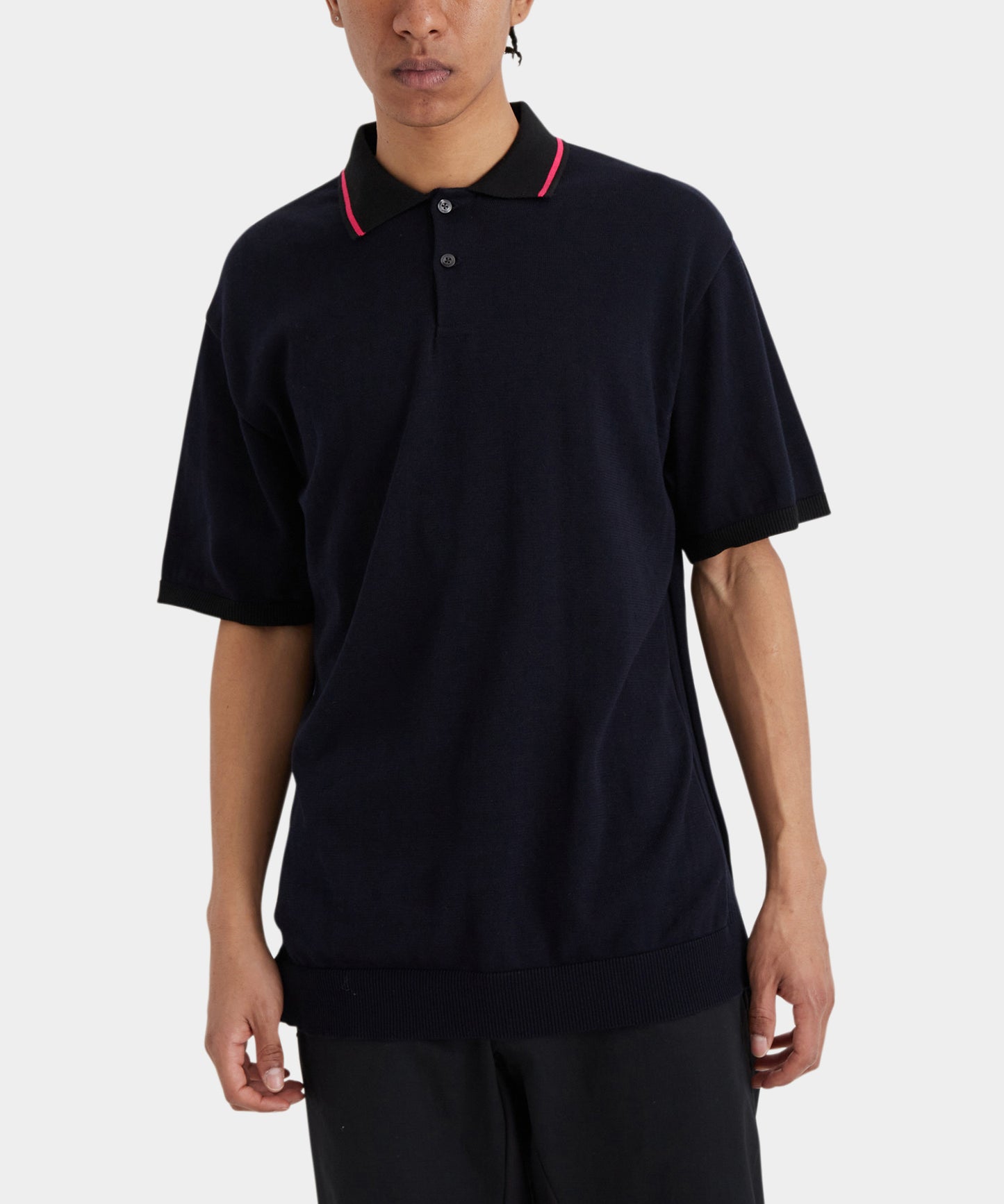 KNIT POLO SHIRTS NAVY