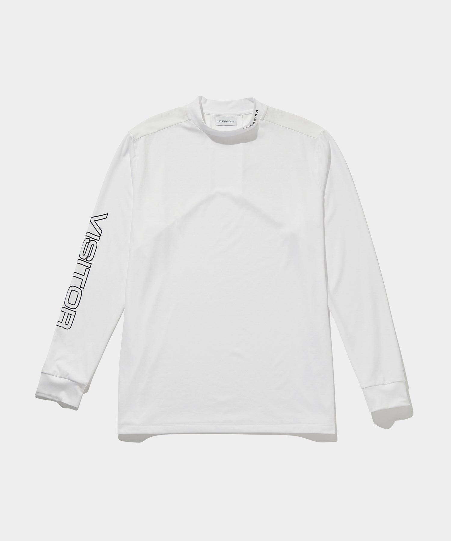 Smooth mock neck top WHITE – HYPEGOLF ONLINE STORE