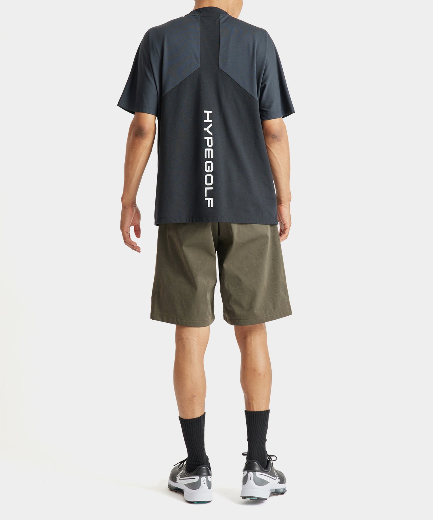 Nylonjersey Printed logo shorts OLIVE