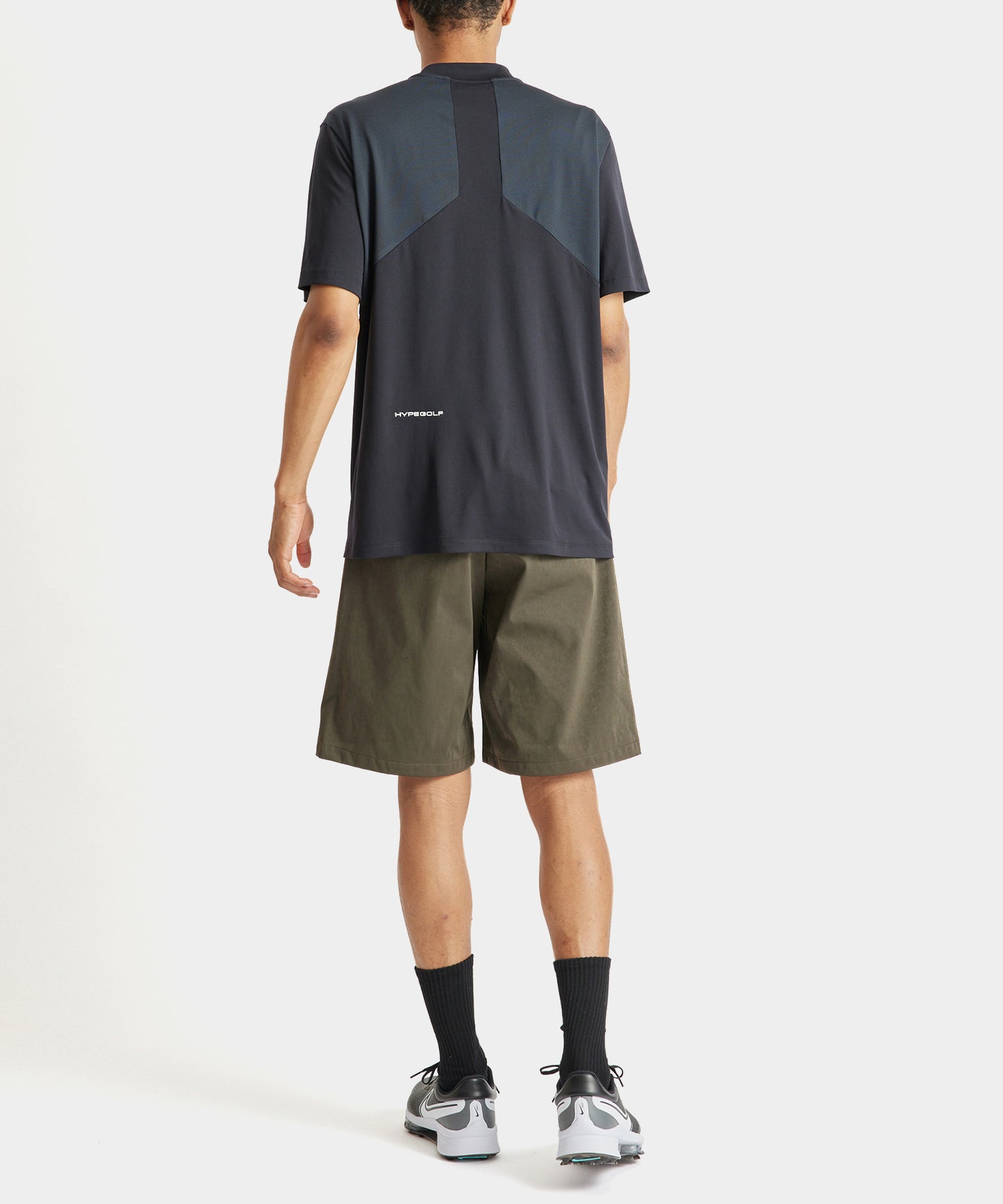 Nylonjersey Printed logo shorts OLIVE