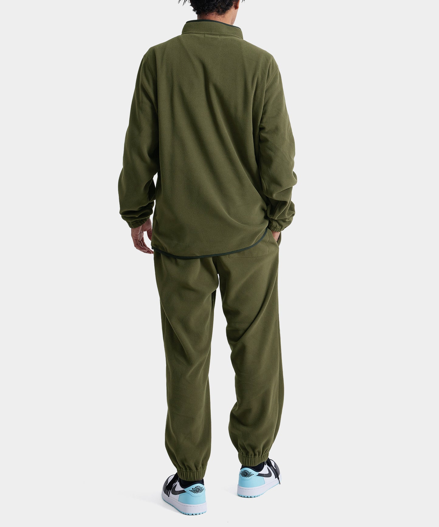 FLEECE HALF ZIP JACKET KHAKI