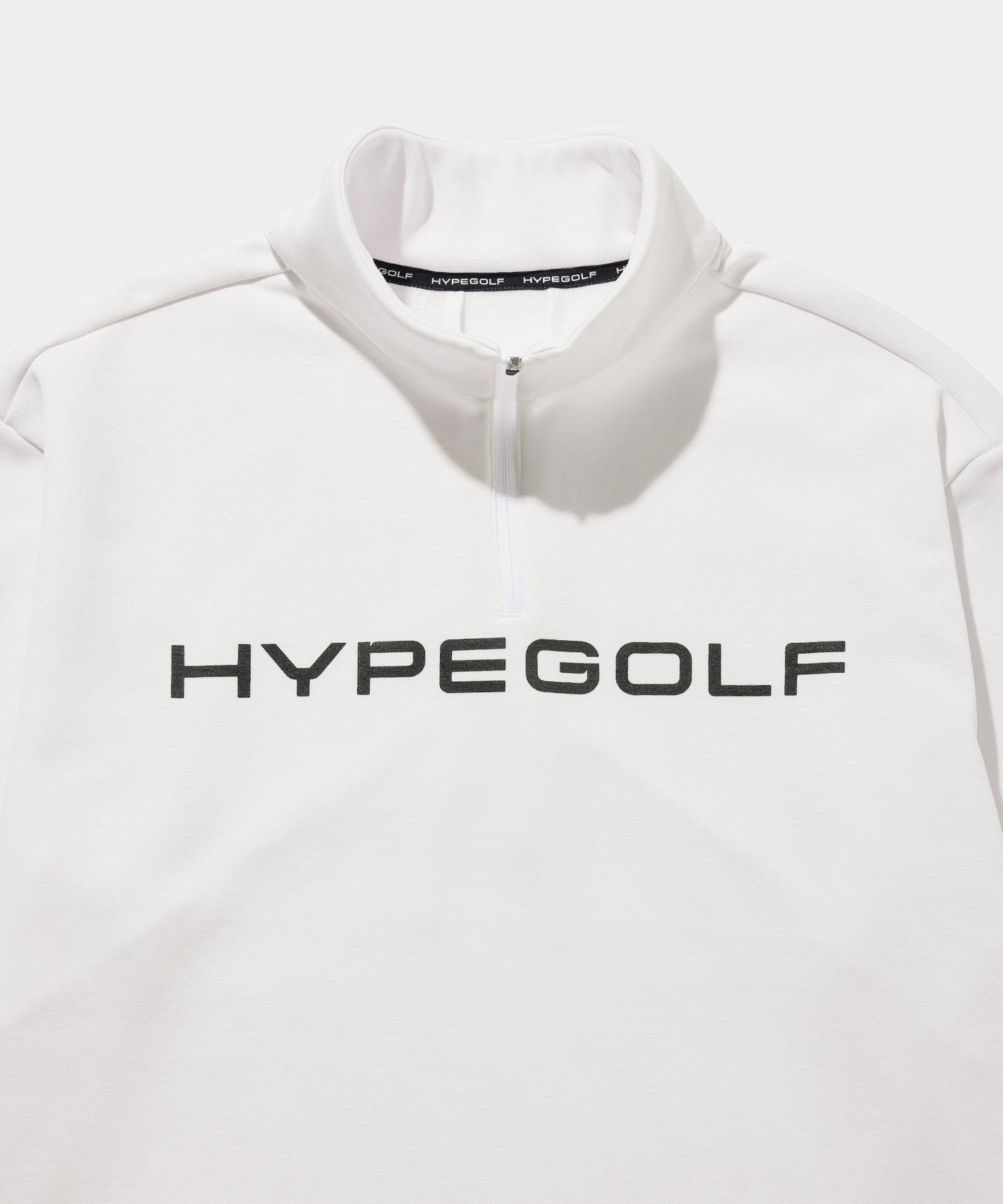 FLEECE HALF ZIP LONG SLEEVE SHIRTS WHITE