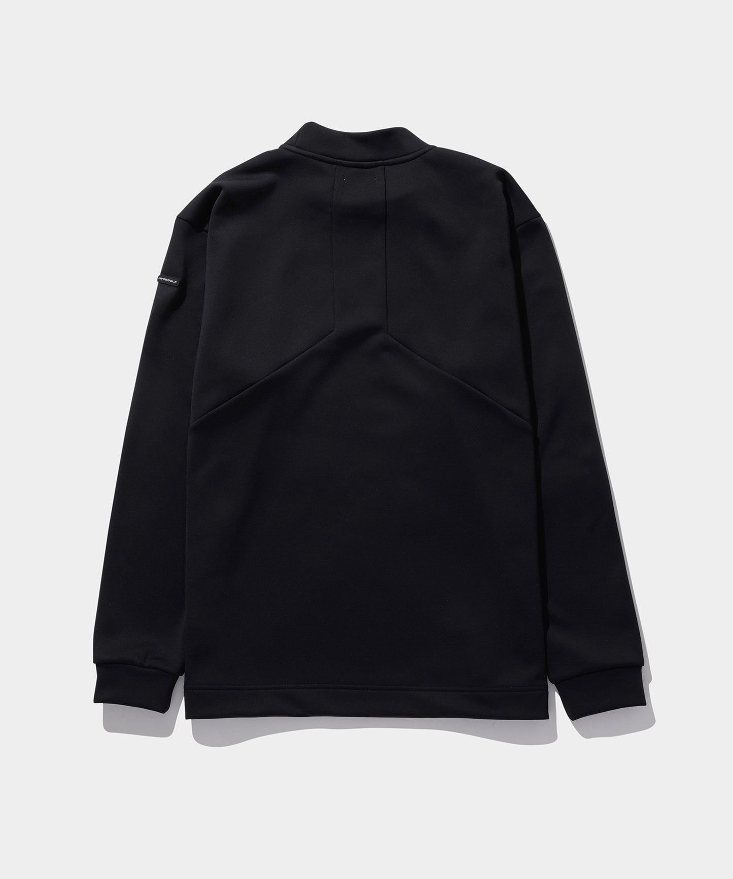 CORDURA FLEECE Logo motif mockneck long sleeve BLACK