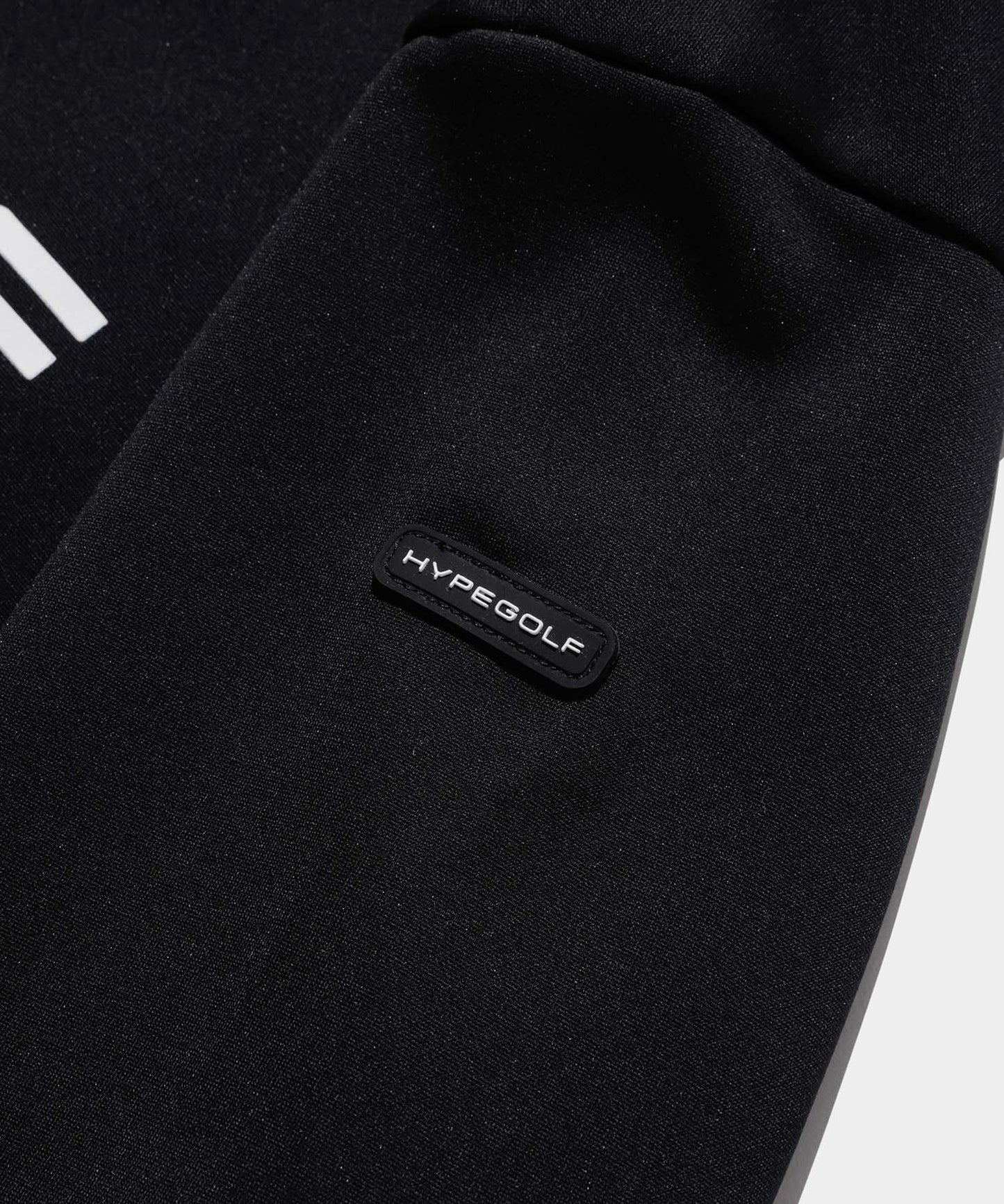 CORDURA FLEECE Logo motif mockneck long sleeve BLACK
