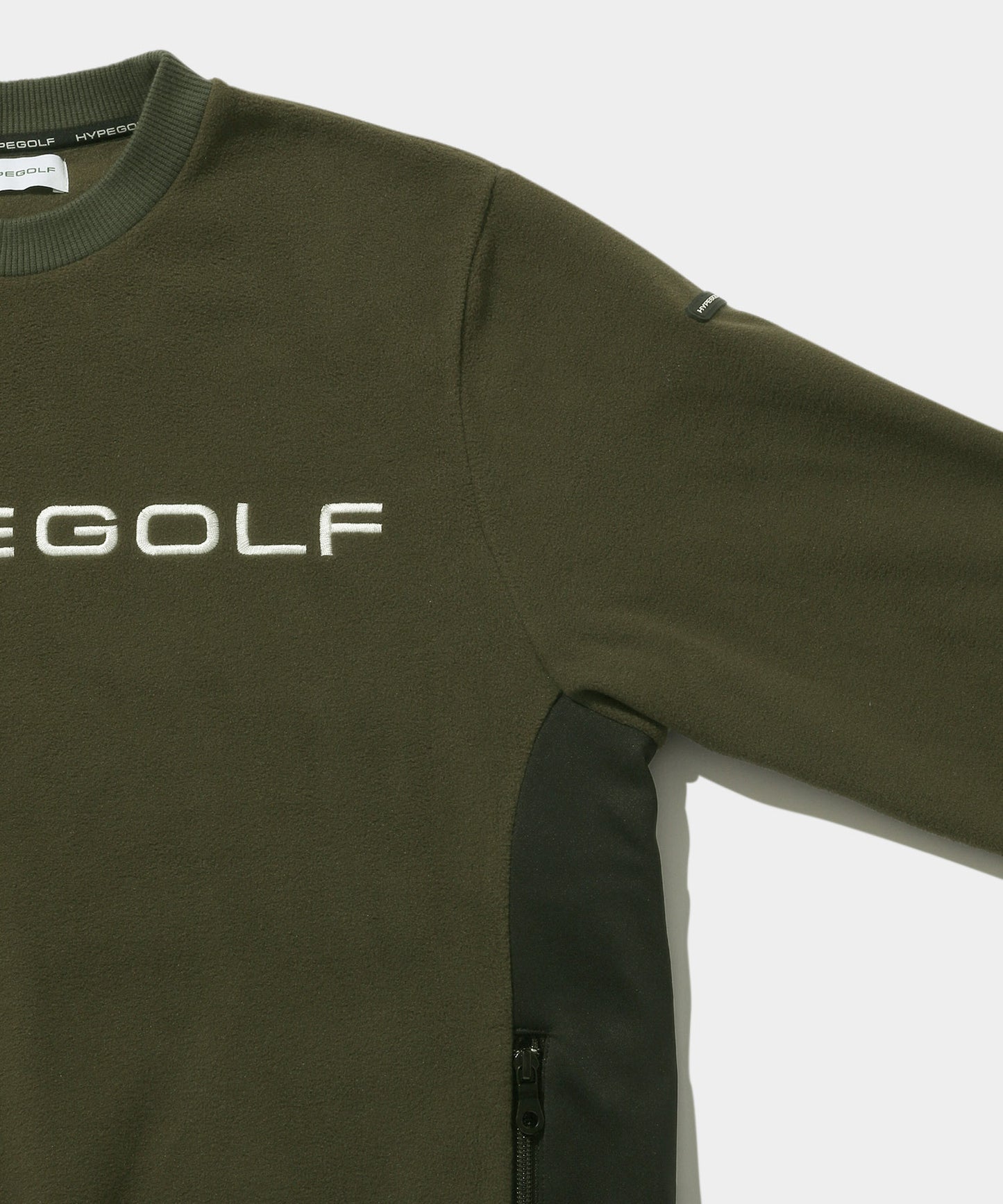 FLEECE CREW PULL OVER KHAKI