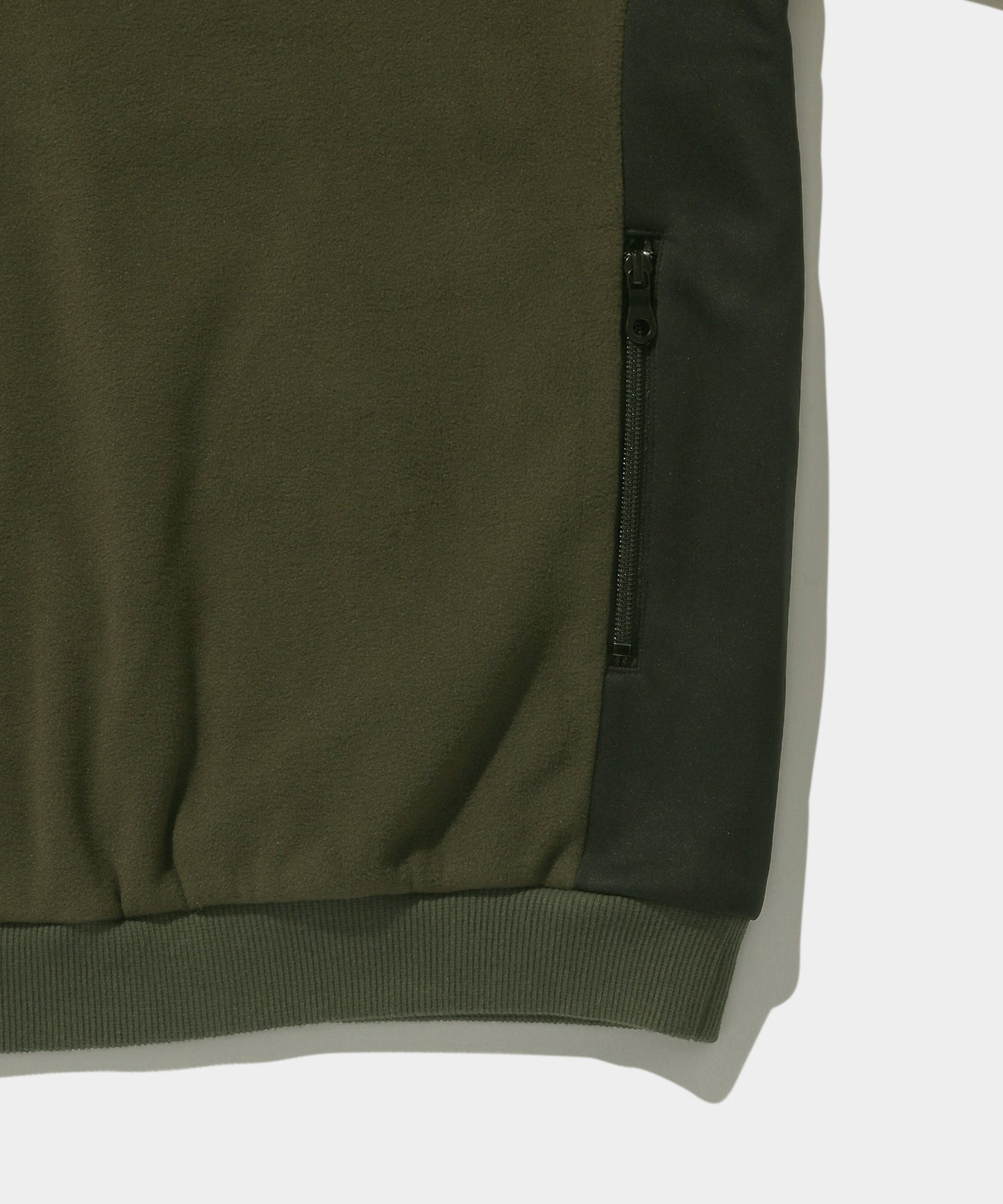 FLEECE CREW PULL OVER KHAKI
