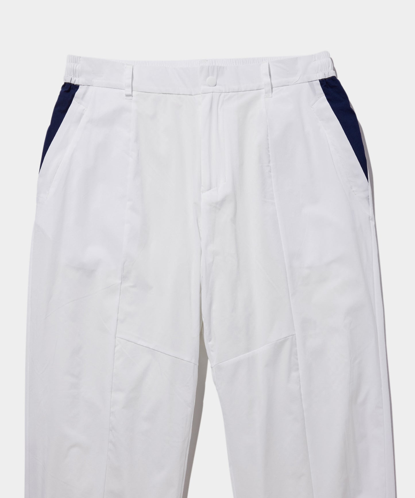 WOVEN NYLON LONG PANTS WHITE