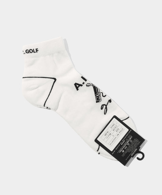 A.P.C.GOLF LUCAS SOCKS WHITE