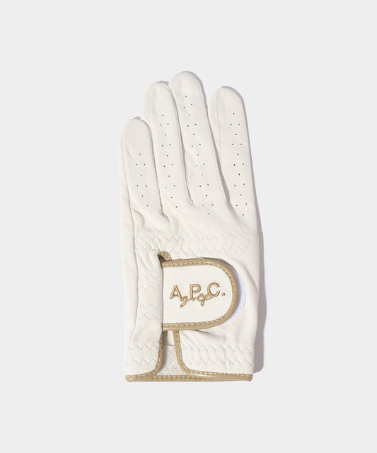 A.P.C.GOLF Lardy Gloves (womens) WHITE