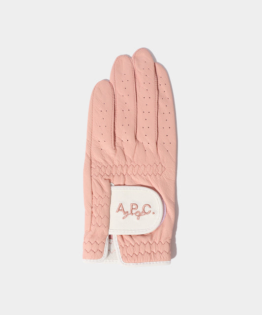 A.P.C.GOLF Lardy Gloves (womens) PINK