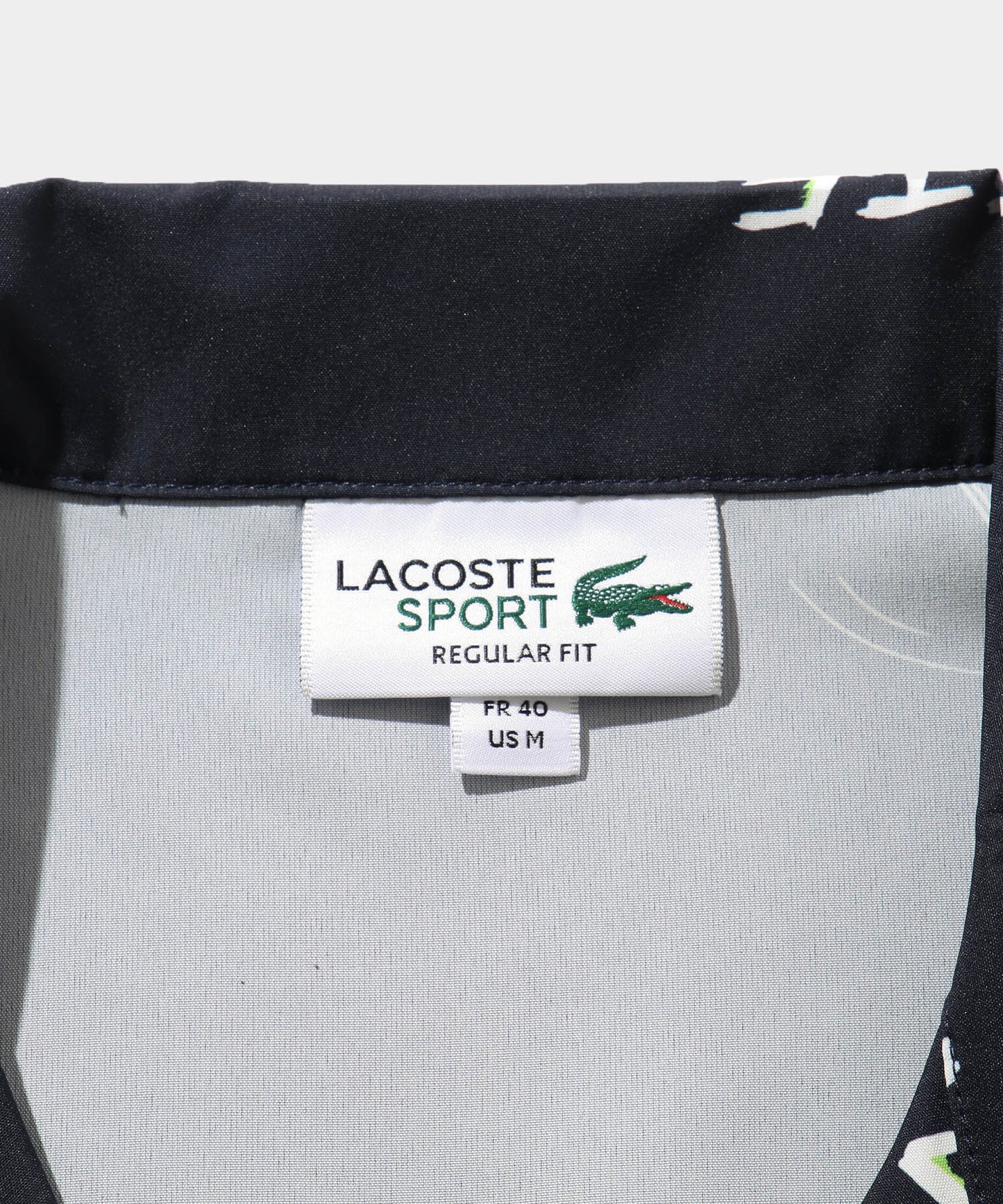 LACOSTE ウルトラドライオープンネック総柄シャツ CH7568