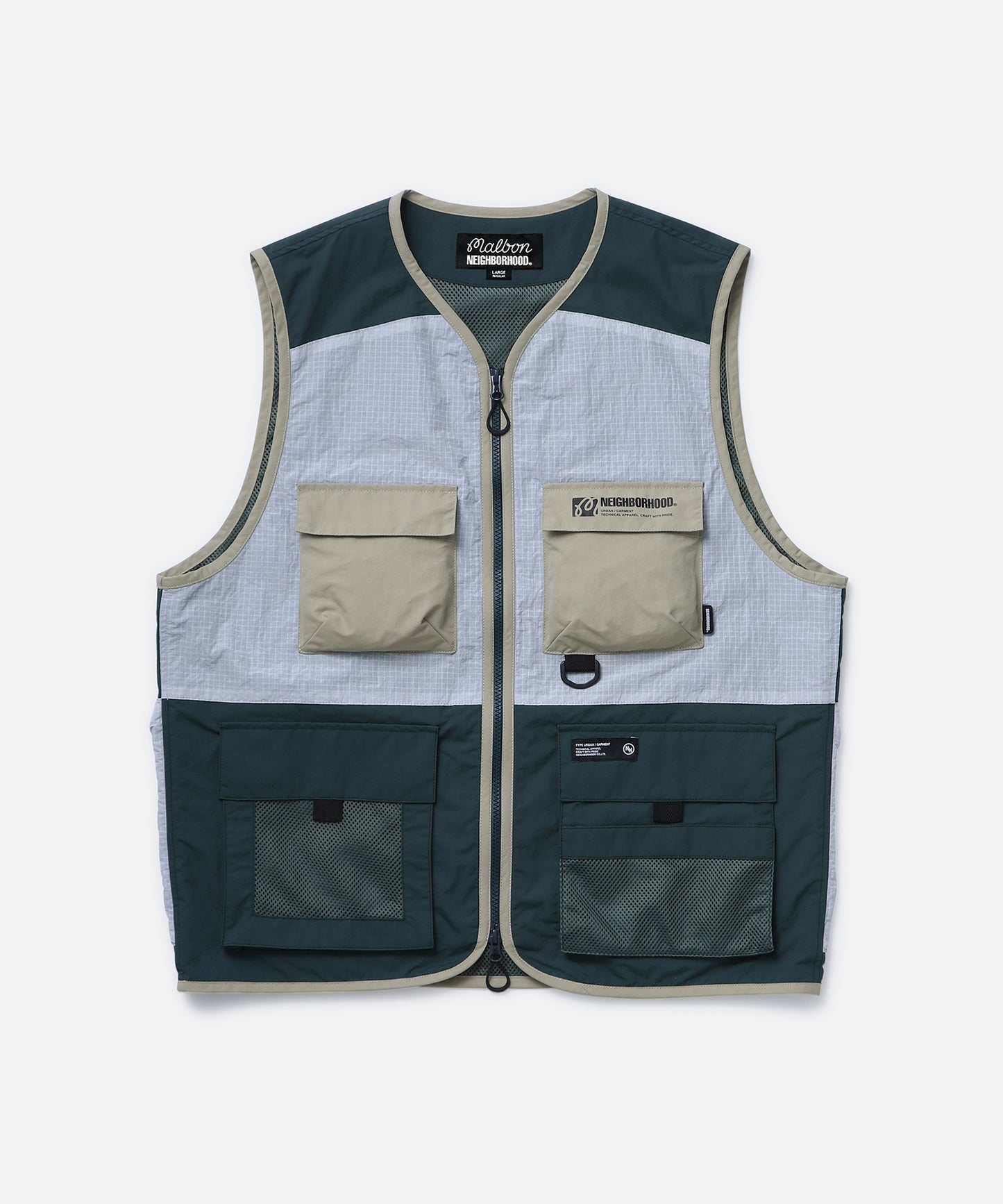 NH X MALBON GOLF . TACTICAL VEST GREEN