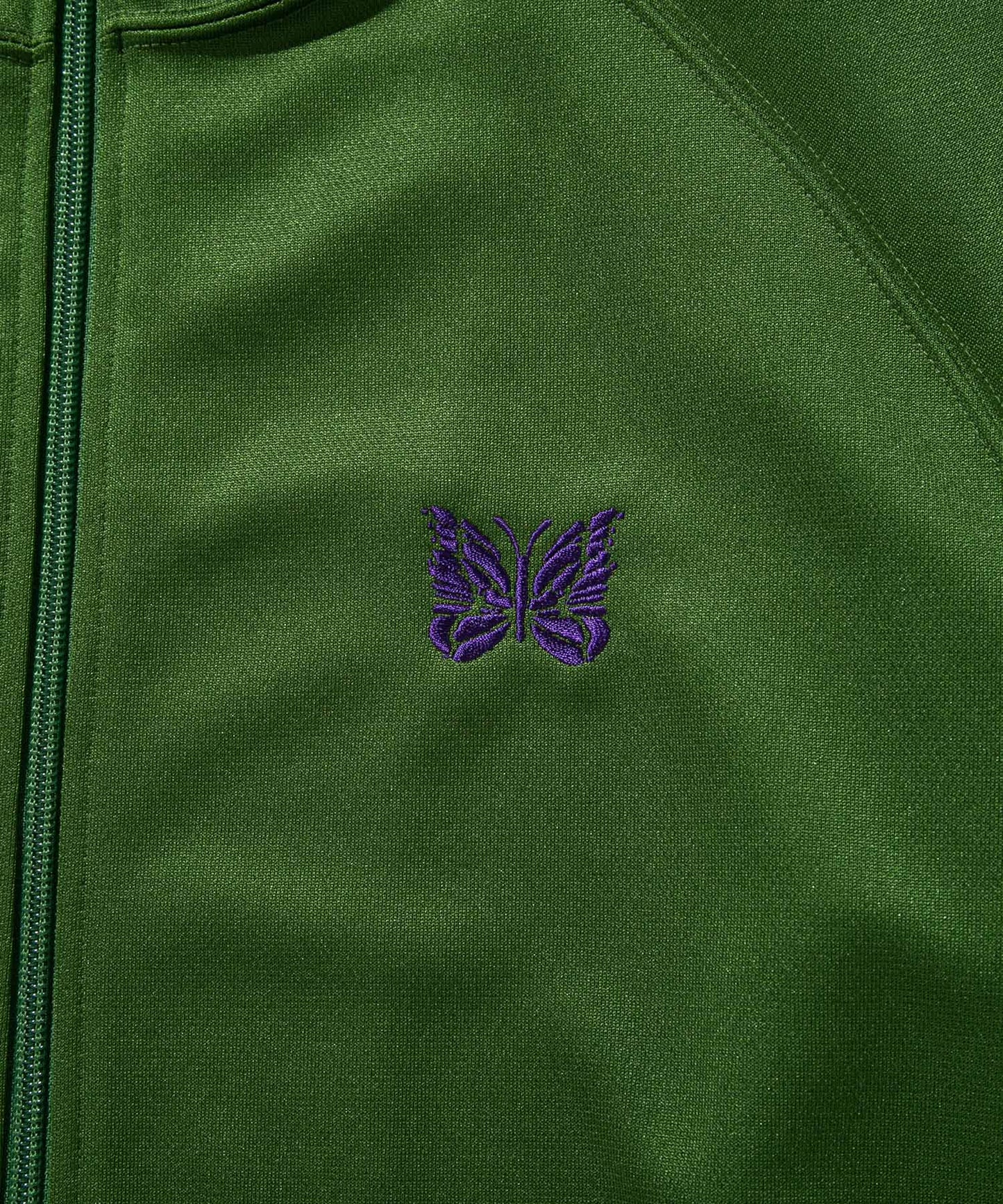 NEEDLES Track Jacket - Poly Smooth Ivy Green