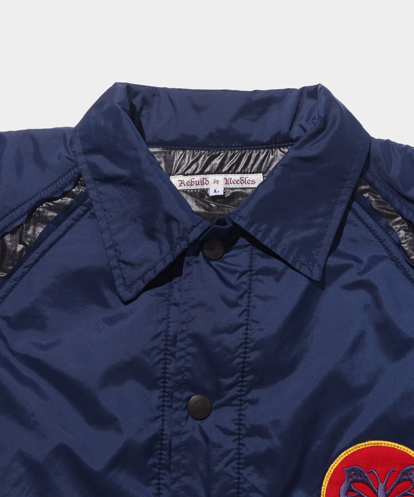 NEEDLES Coach Jacket -> Covered Jacket BLUE