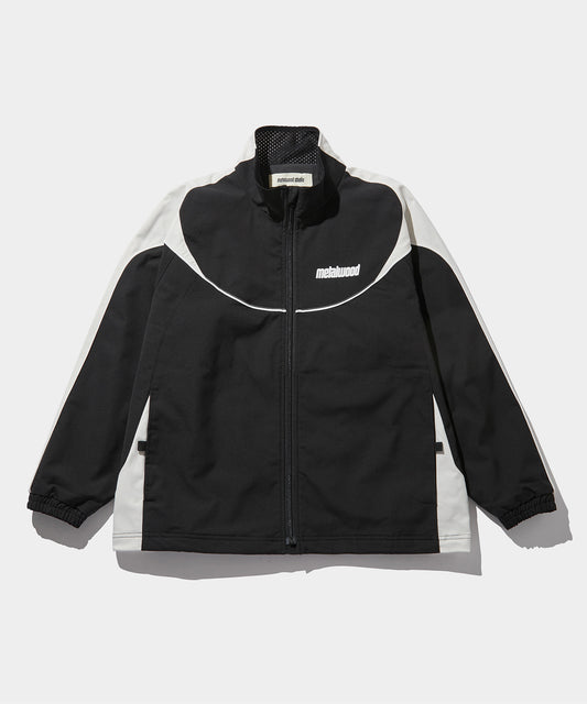 METALWOOD PANELED TRACK JACKET BLACK