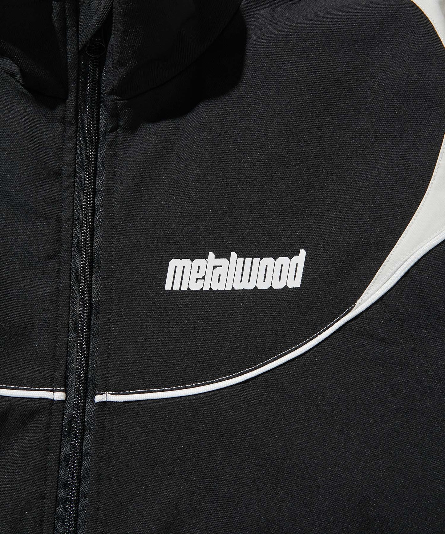 METALWOOD PANELED TRACK JACKET BLACK