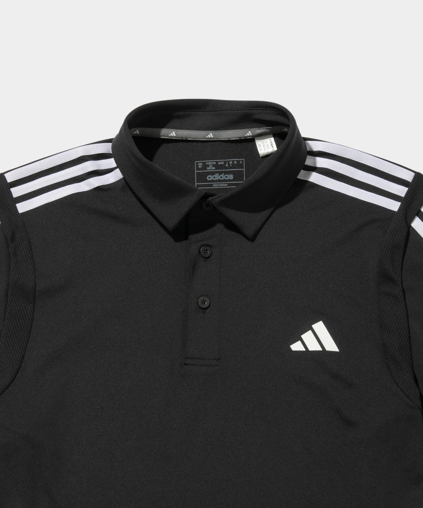 adidas Golf Three stripes polo shirts BLACK