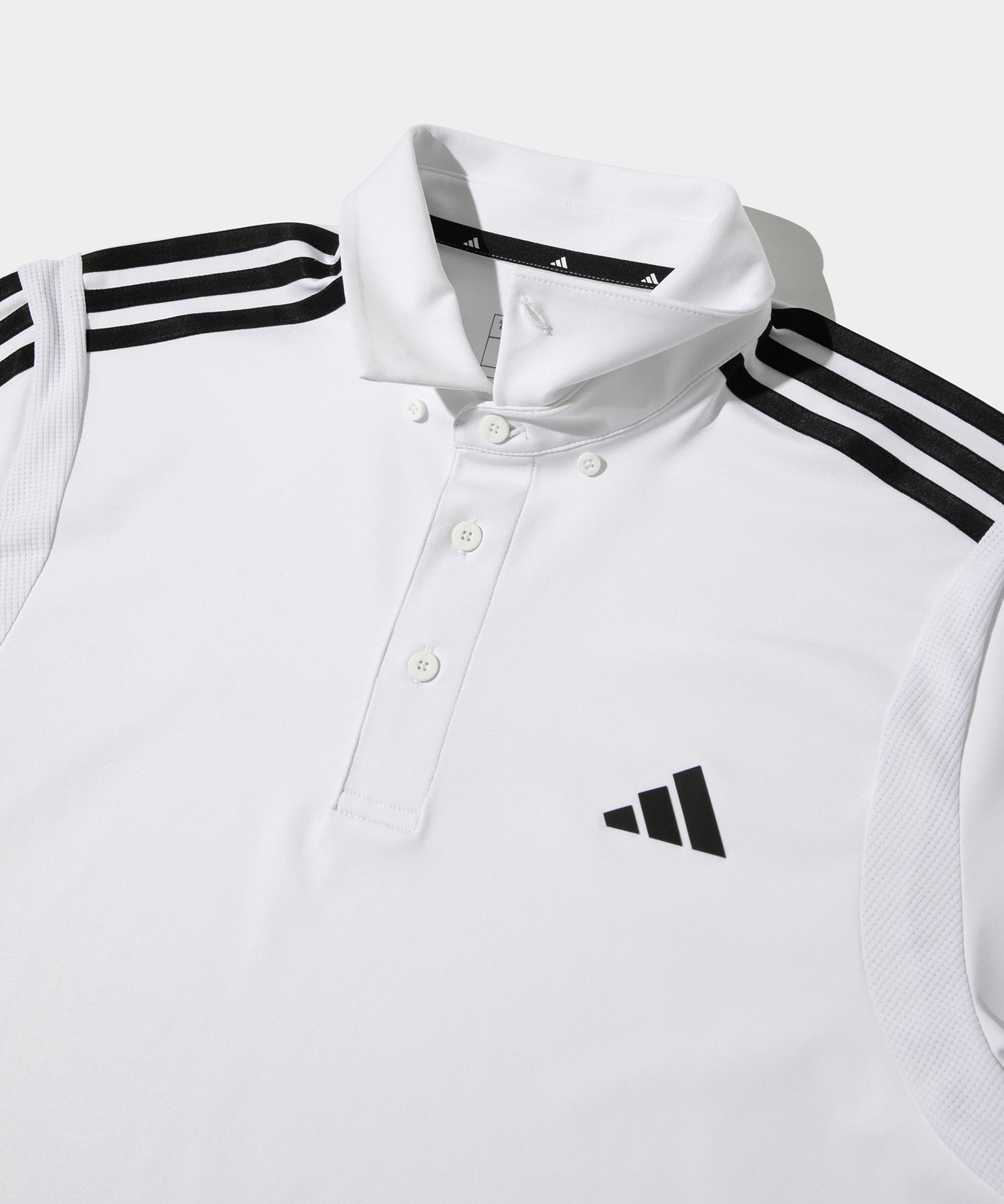 adidas Golf Three stripes polo shirts WHITE – HYPEGOLF ONLINE STORE