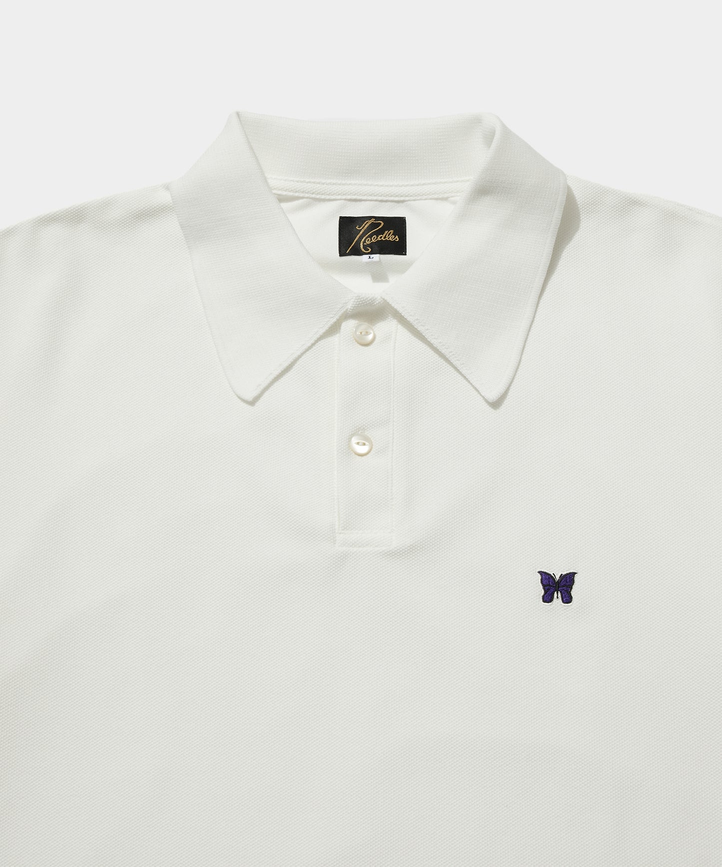 S/S Polo Shirt - Poly Pique White