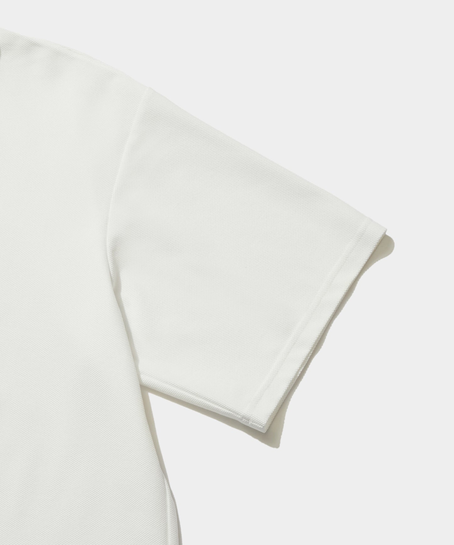 S/S Polo Shirt - Poly Pique White