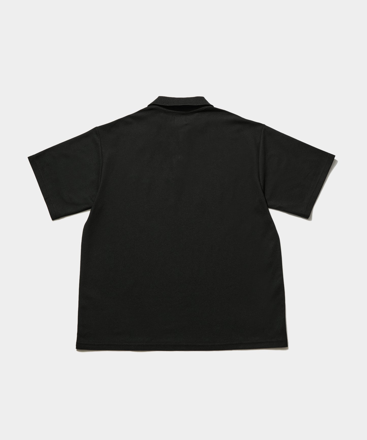 S/S Polo Shirt - Poly Pique Black