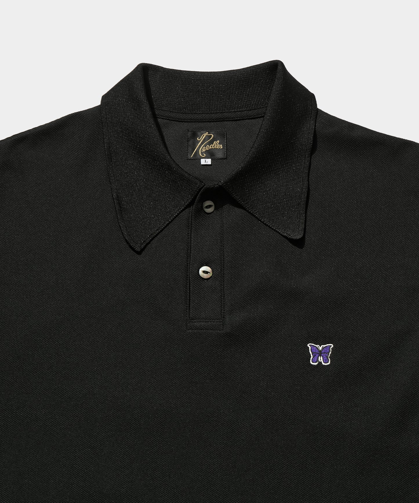 S/S Polo Shirt - Poly Pique Black