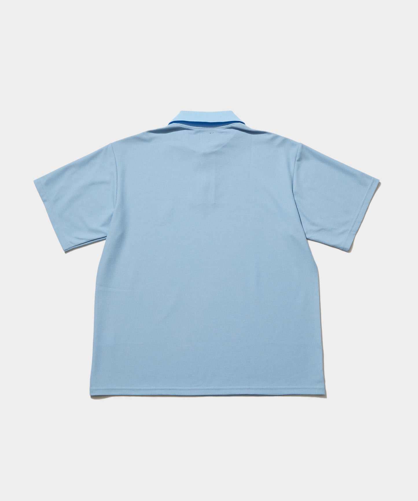 S/S Polo Shirt - Poly Pique Sax blue