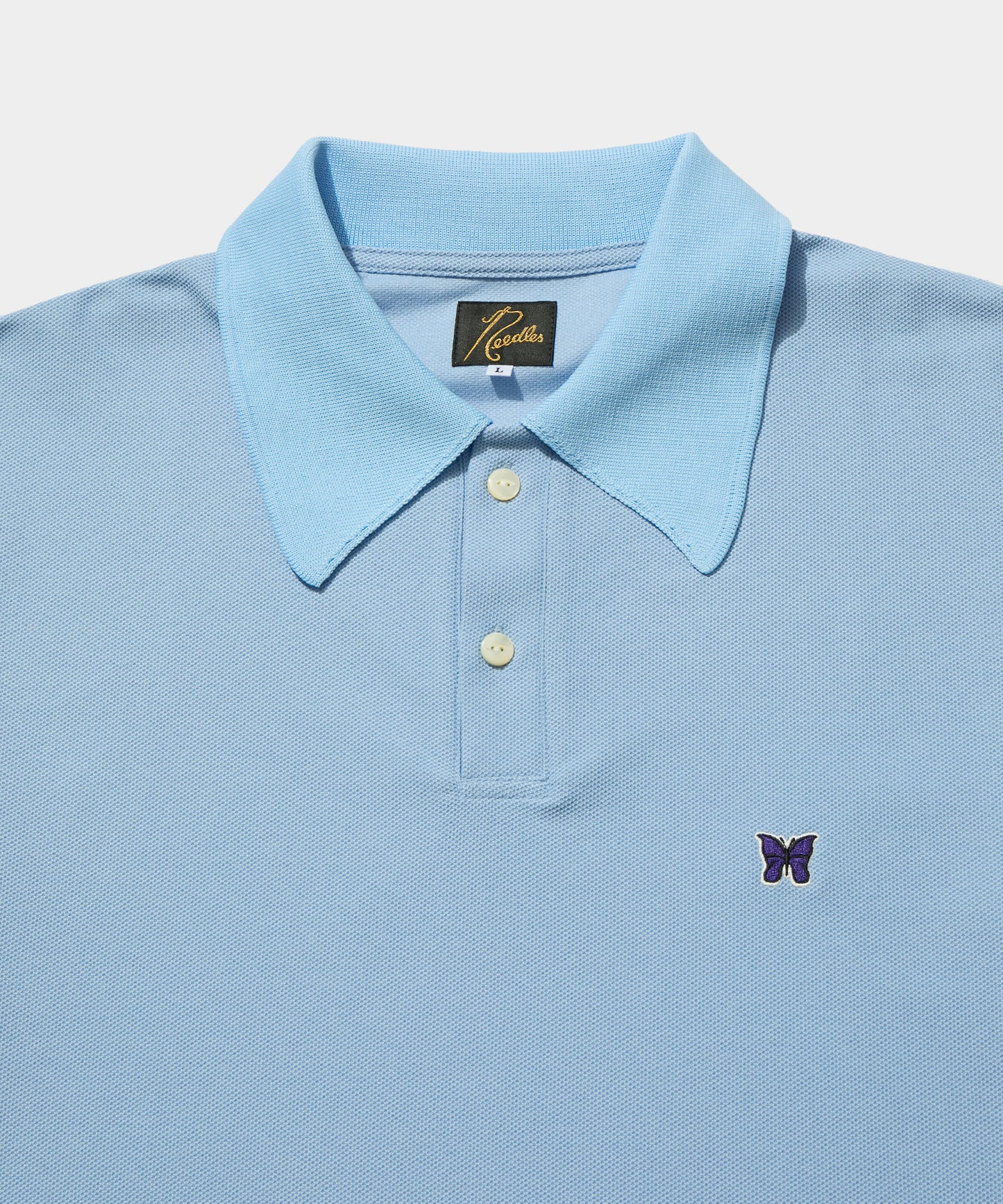 S/S Polo Shirt - Poly Pique Sax blue