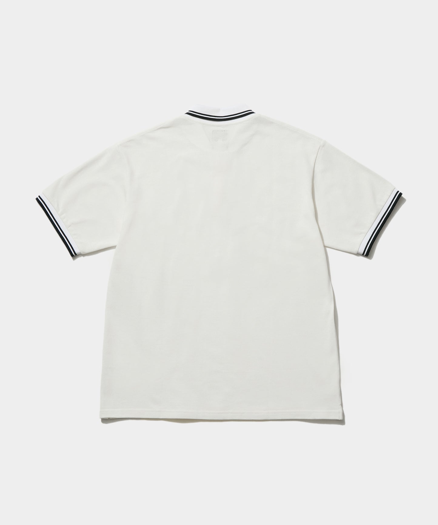 Shawl Collar S/S Polo - Cotton Pique White