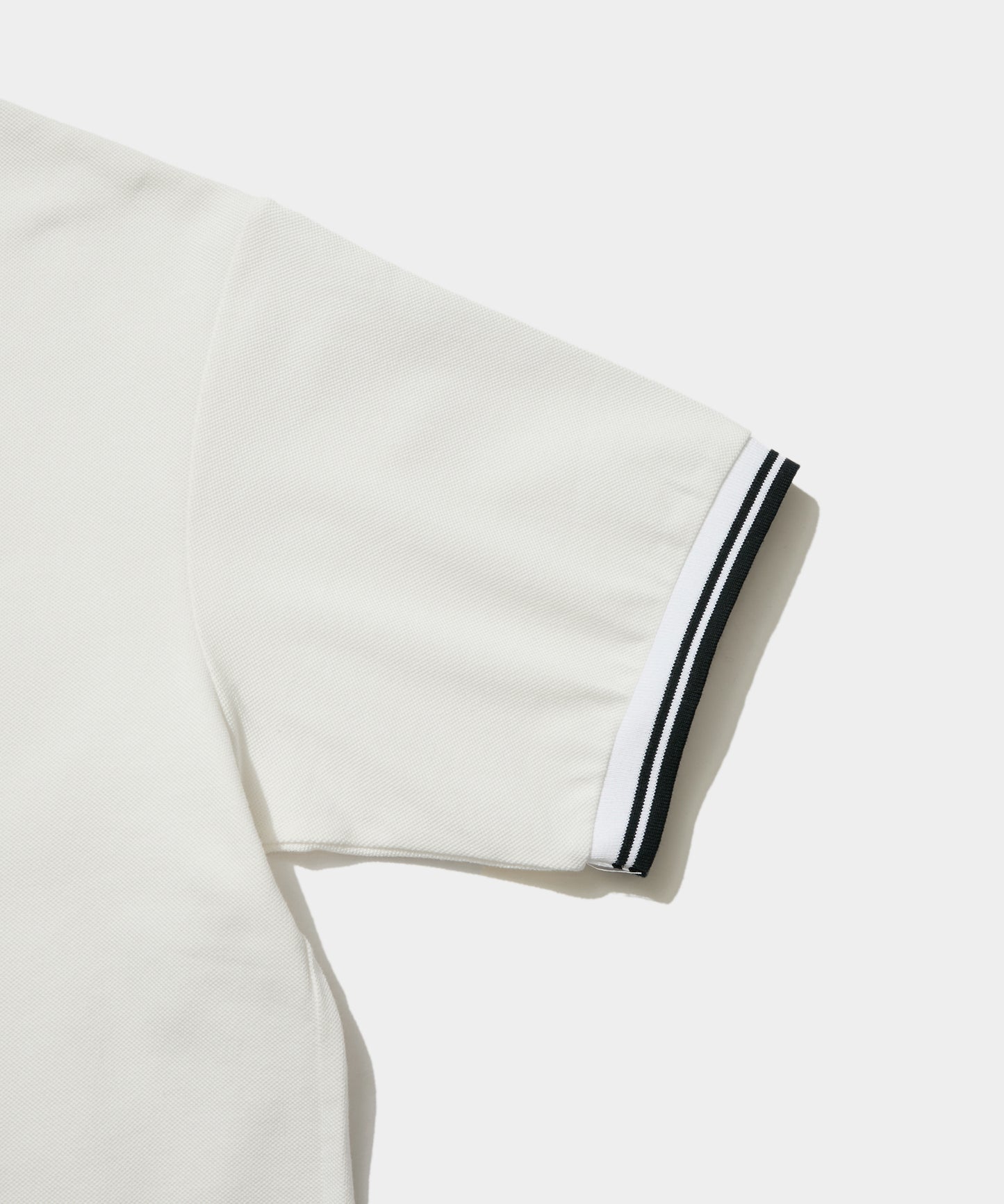 Shawl Collar S/S Polo - Cotton Pique White