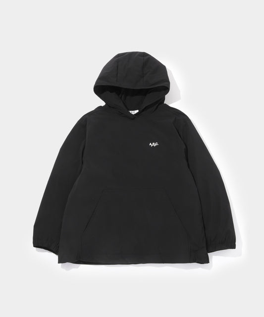 A.P.C.GOLF HOODIE DAWN JACKET BLACK