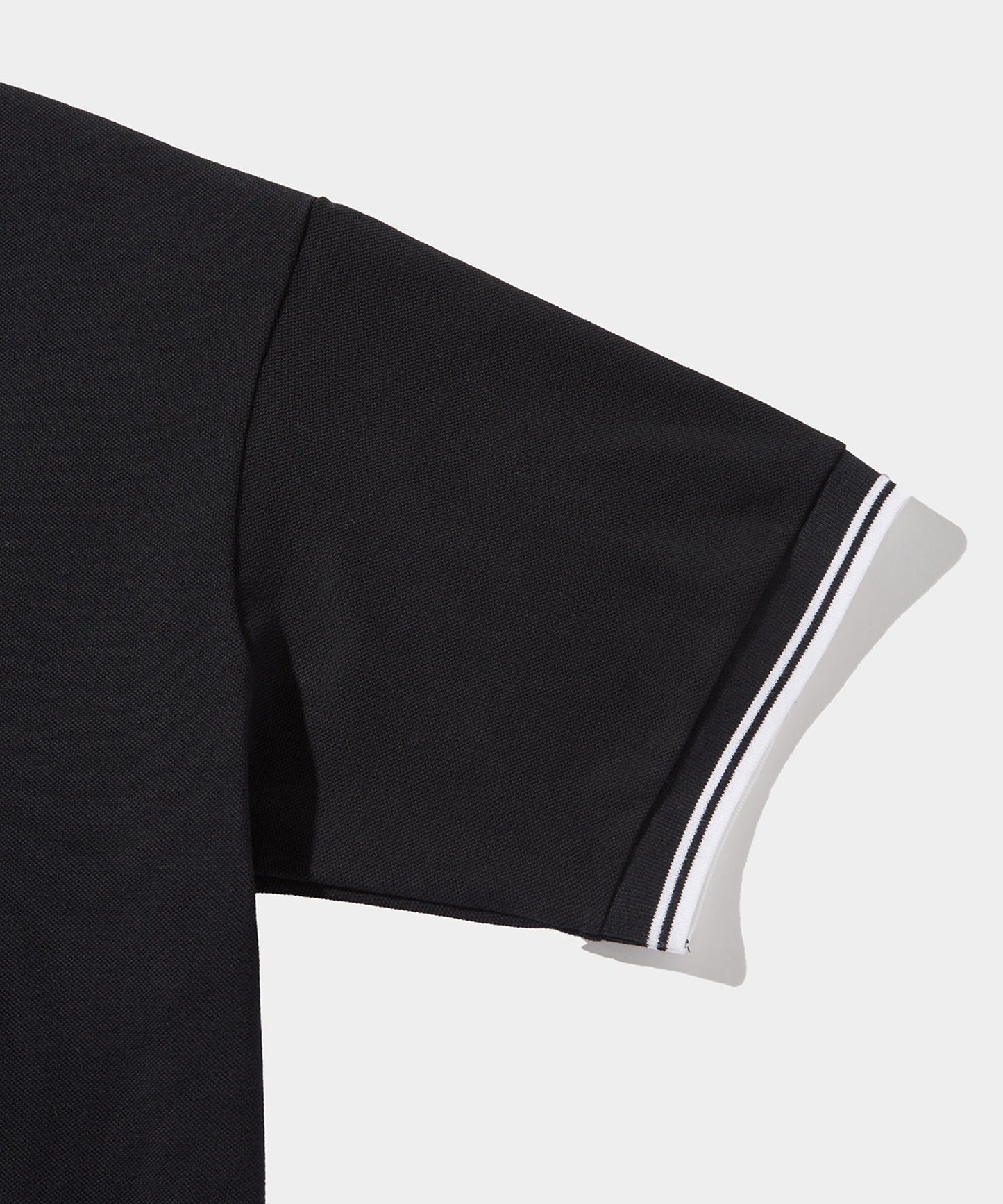 NEEDLES Shawl Collar S/S Polo - Cotton Pique BLACK