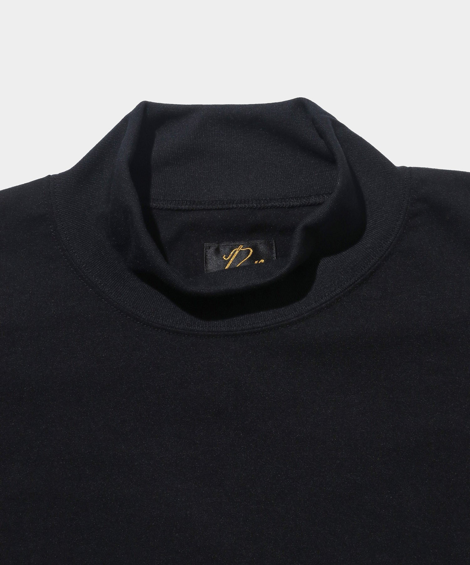 NEEDLES S/S Mock Neck Tee - Poly Jersey BLACK – HYPEGOLF ONLINE STORE