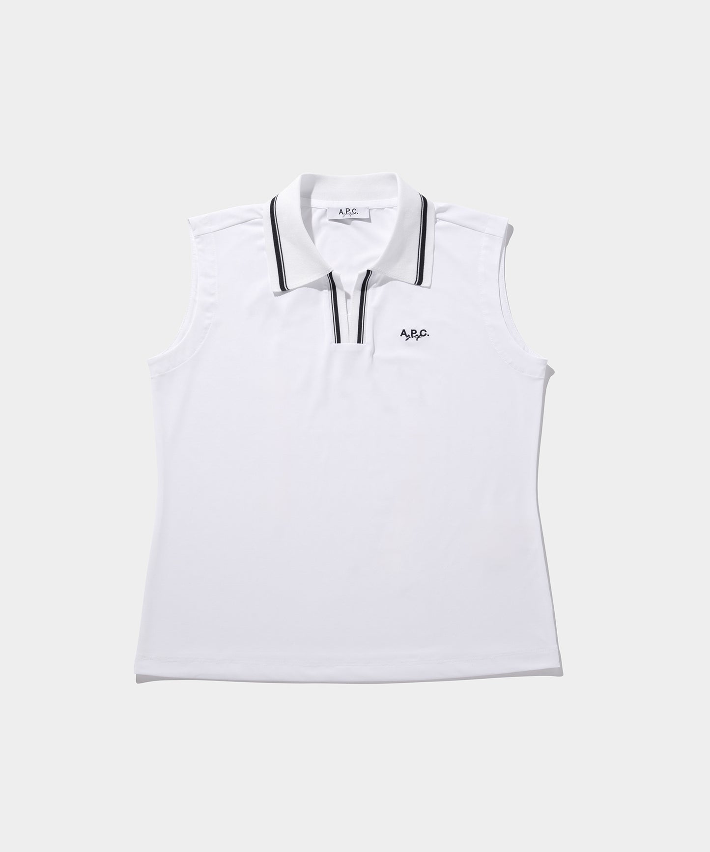 A.P.C.golf POLO CTM24N1 WHITE