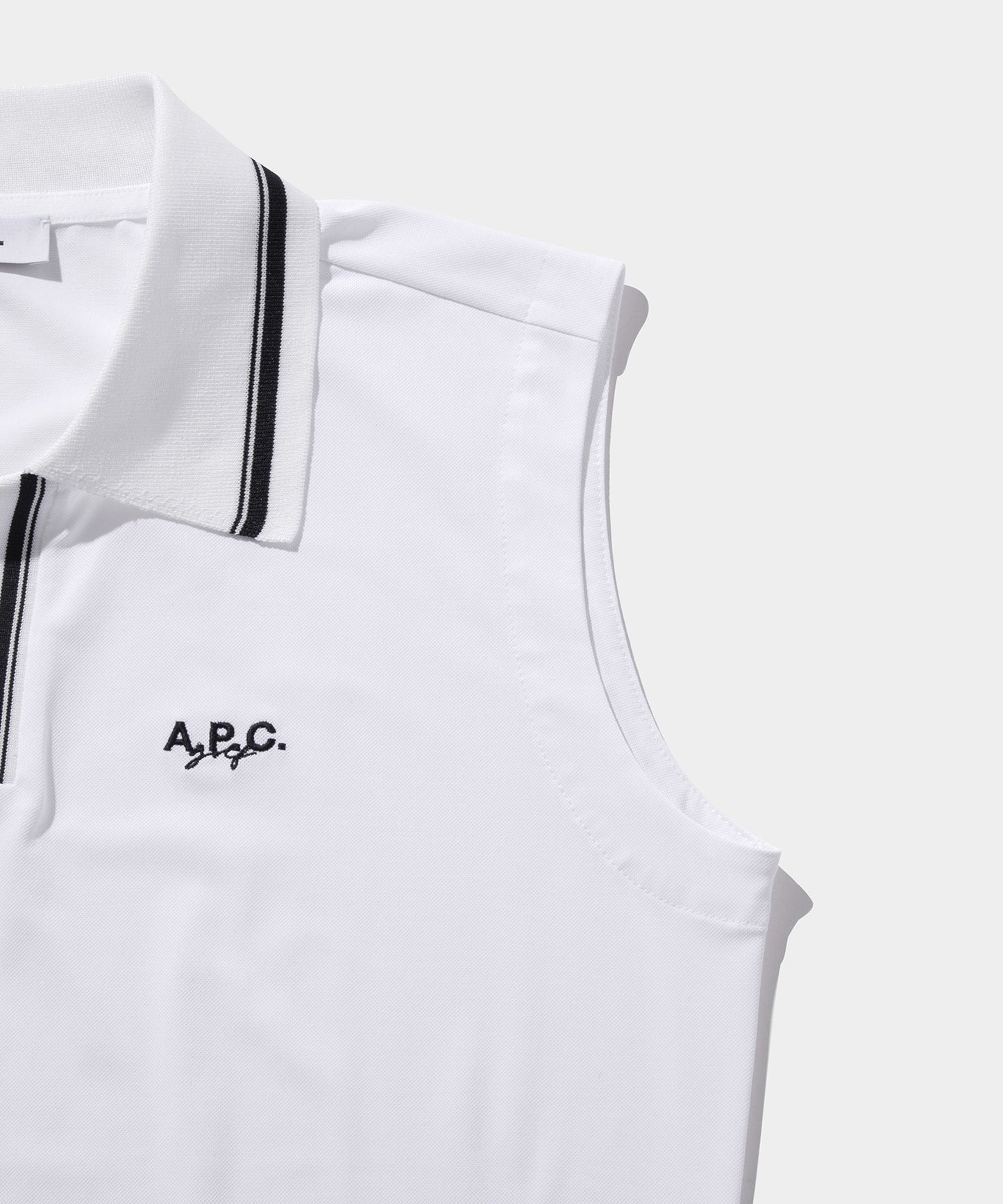 A.P.C.golf POLO CTM24N1 WHITE