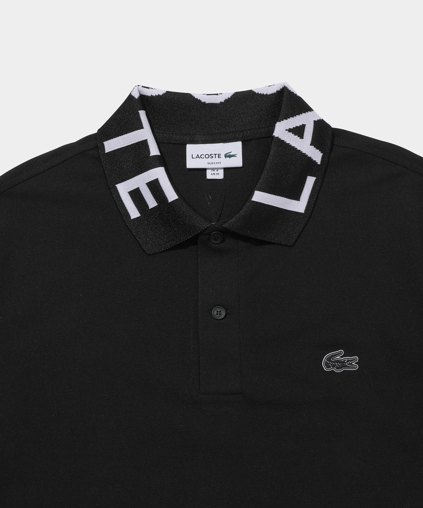 LACOSTE Movement Jacquard Collar  BLACK