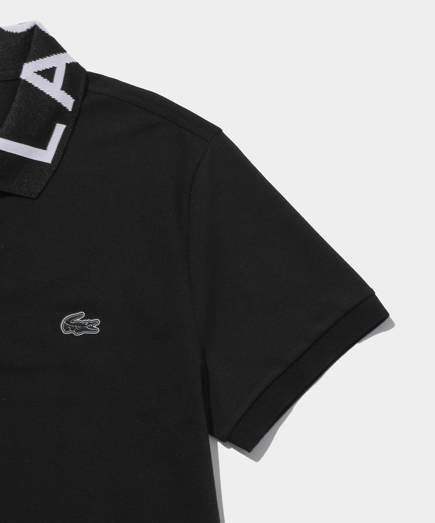 LACOSTE Movement Jacquard Collar  BLACK