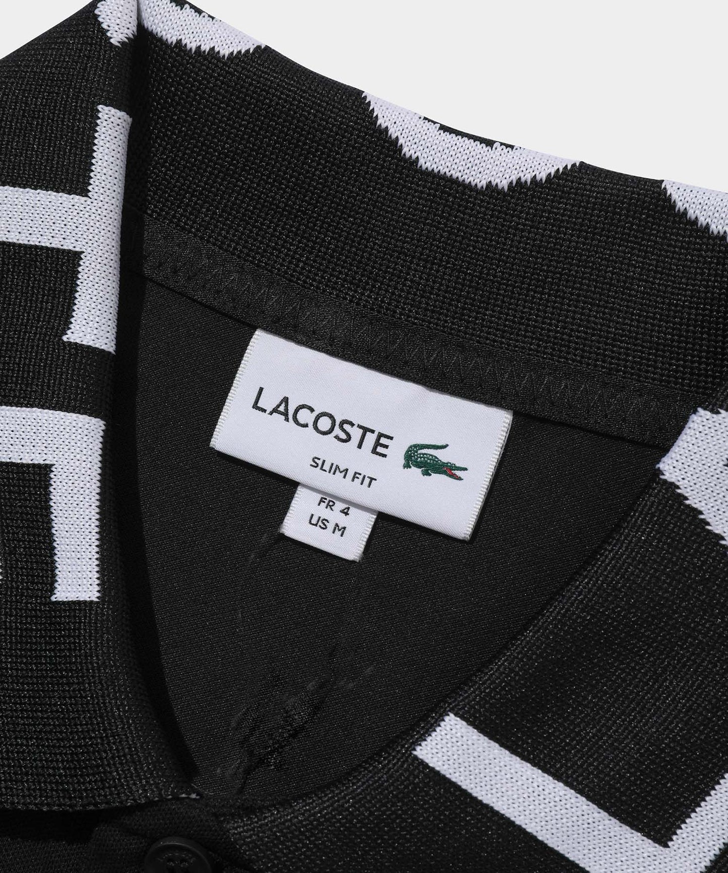 LACOSTE Movement Jacquard Collar  BLACK