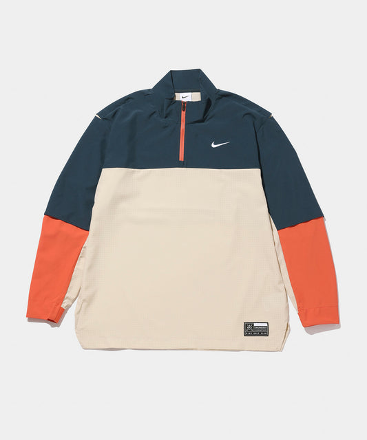 NIKE Dri-FIT 1/2ジップ ゴルフジャケット SAND DRIFT/NAVY