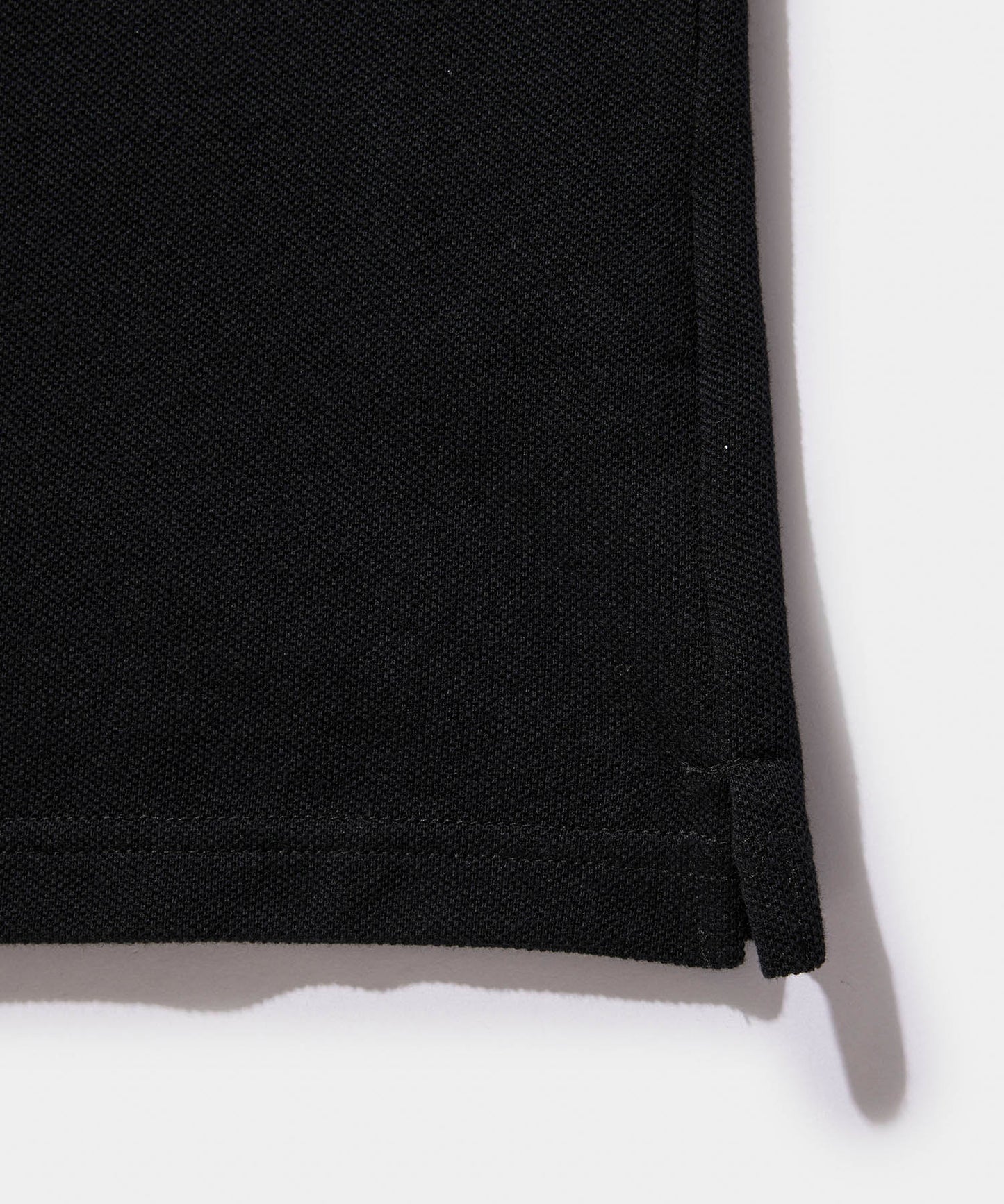 NEEDLES L/S Polo Shirt - Cotton Pique BLACK