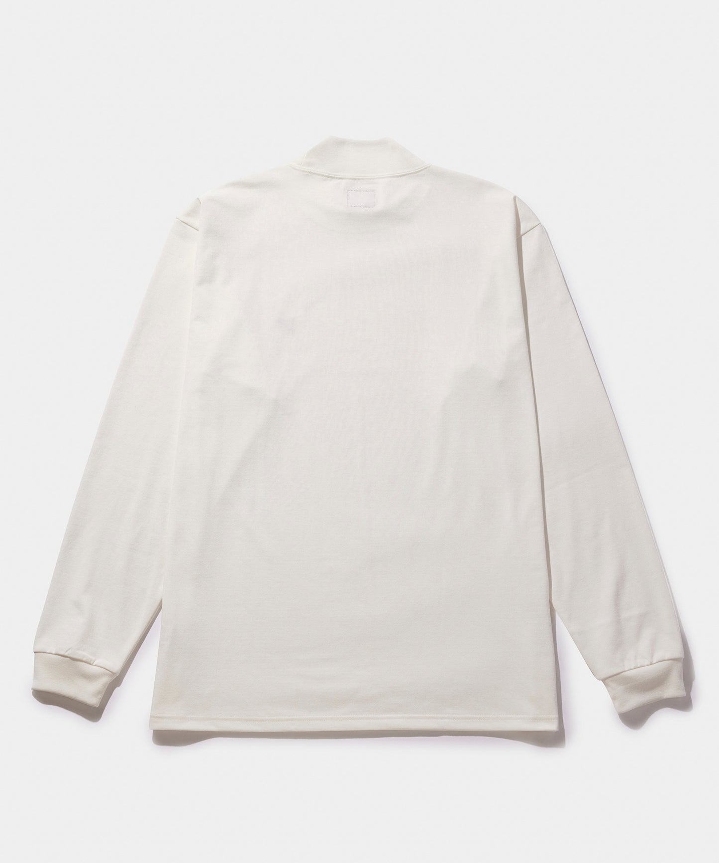 NEEDLES L/S Mock Neck Tee - Poly Jersey WHITE