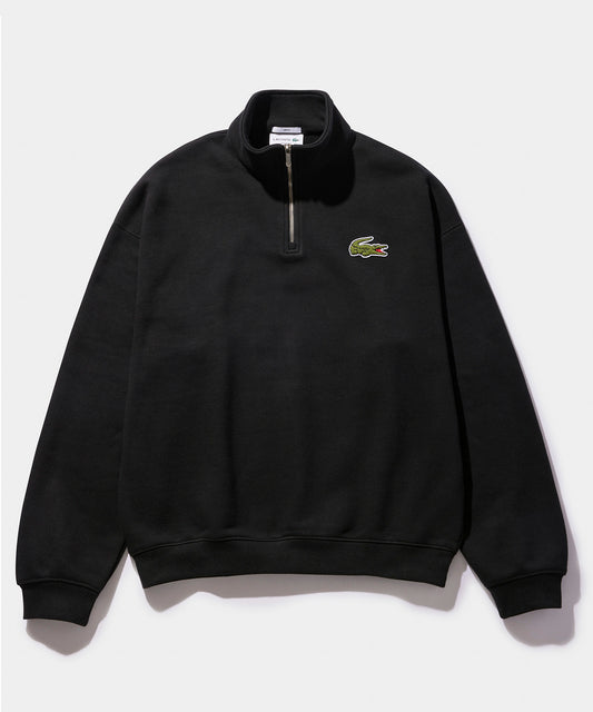 LACOSTE ハーフジップスタンドカラースウェット SH2748 BLACK