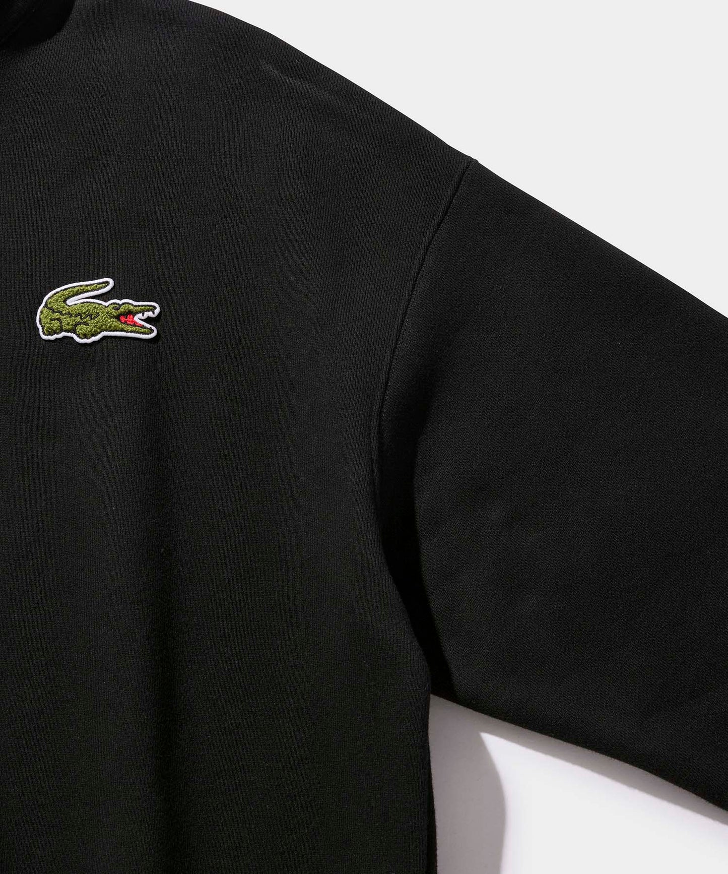 LACOSTE ハーフジップスタンドカラースウェット SH2748 BLACK